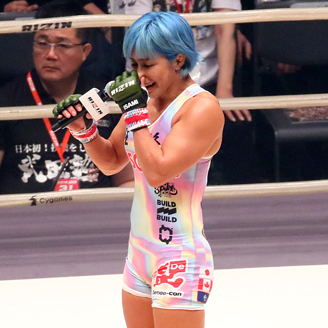 12 31 Rizin 45歳 山本美憂が再起戦で進化証明 代タイ人ファイターに完封勝利 プロレス格闘技dx