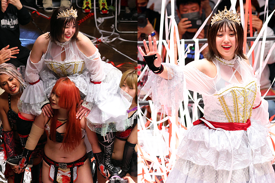 5/14【スターダム】ひめかが30人掛けで完全燃焼 紙テープ浴びて