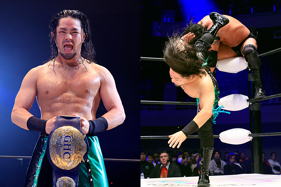 1/1【NOAH】Eitaが2年8ヶ月ぶりGHCジュニア戴冠 3本勝負でダガに