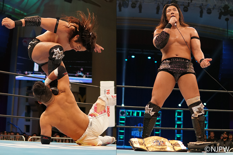 パンチ田原 プロレス レフリー リングアナウンサー 結婚披露宴 引出物 ベルト バックル 1998.8.9 1/12【新日本】TAKESHITAがKUSHIDA突破でNEVER王座V2、棚橋に4