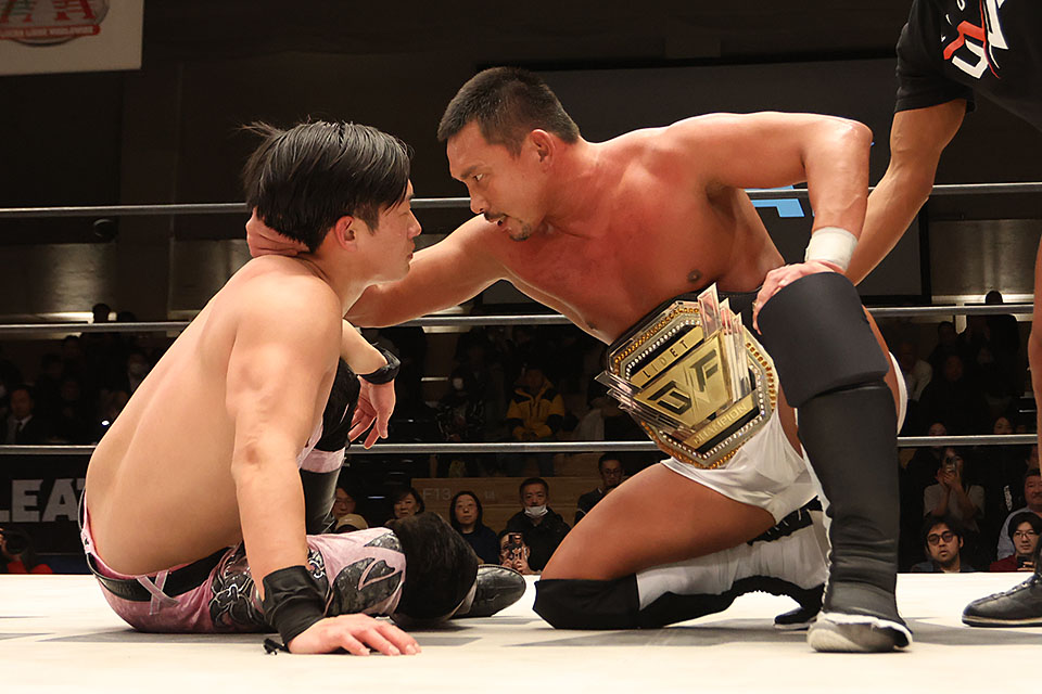 2/22【GLEAT】LIDET UWF王者の中嶋がT-Hawkを真っ向返り討ち